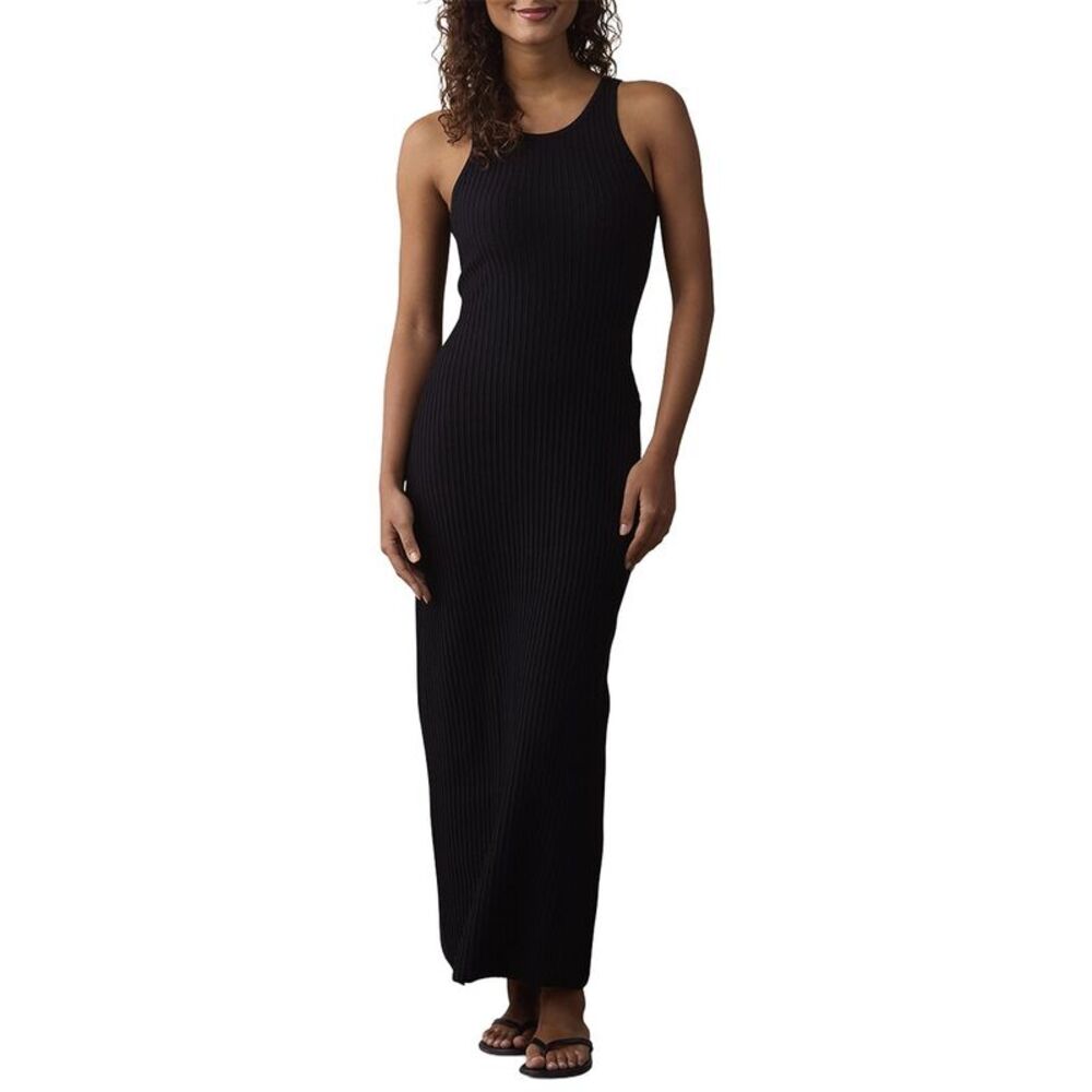 The Normal Brand Womens  Claire Knit Maxi Dress, Black
